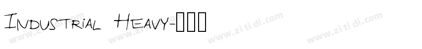 Industrial Heavy字体转换
